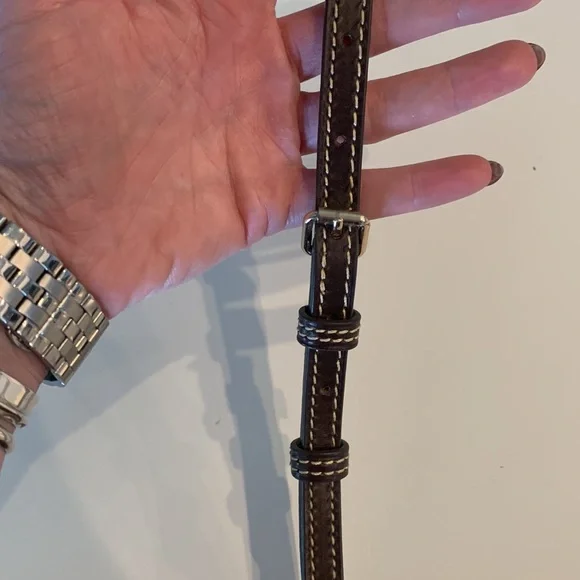 Dooney & Bourke Red Lizard-Embossed Crossbody Bag - Picture 13 of 15